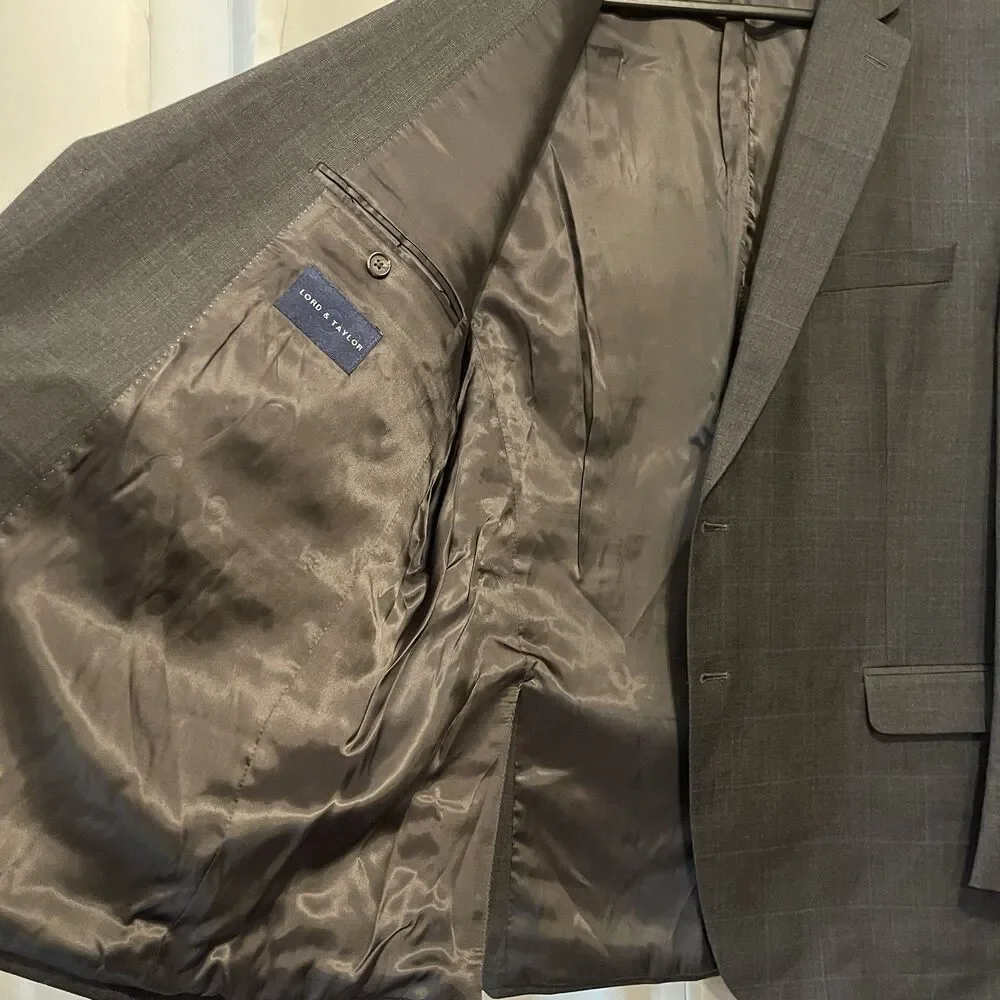 Lauren Ralph Lauren Lord And Taylor Mens Size 48R Blazer Gray